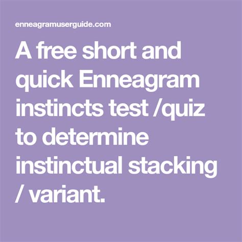 enneagram test with instinctual variant|enneagram instinctual variant quiz.